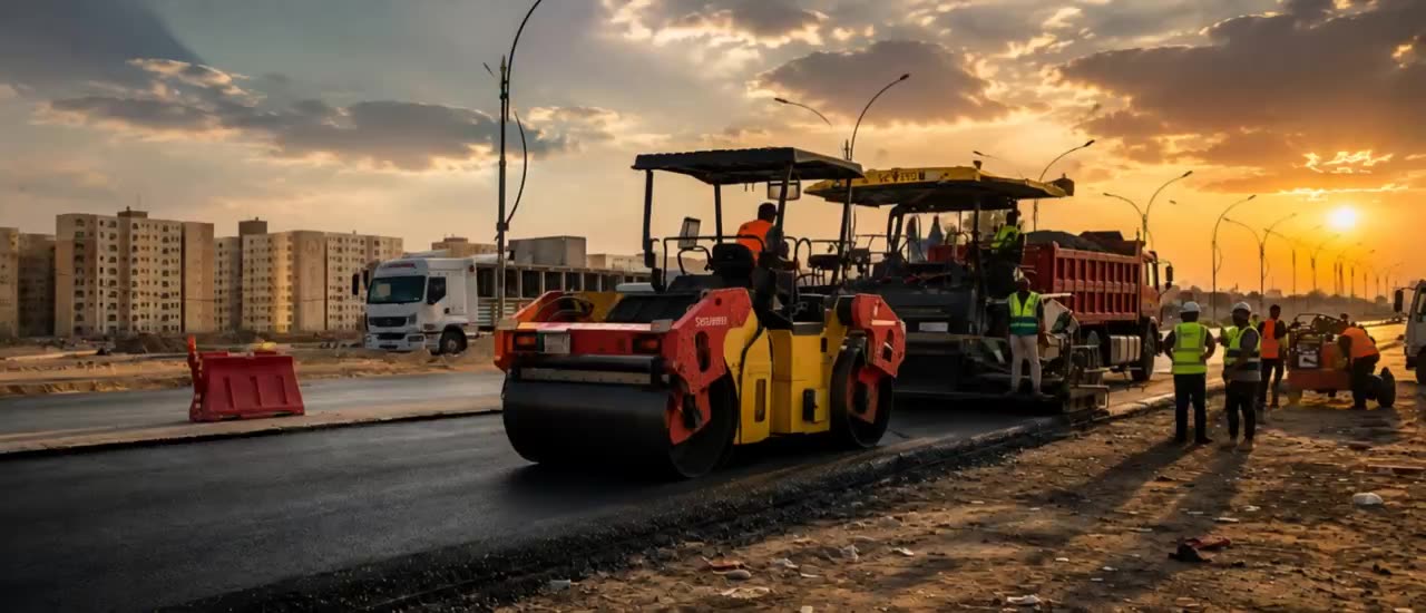 معدات الطرق والرصف